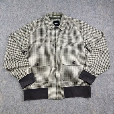 Todd Snyder Gingham Scooter Bomber Jacket size S Cream