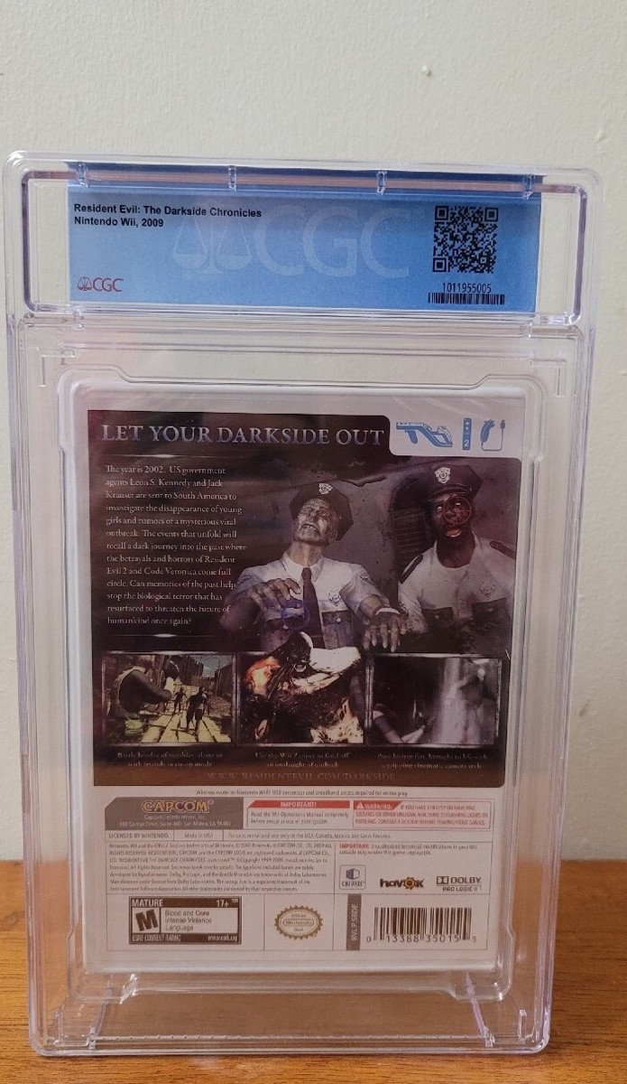 Resident Evil: The Darkside Chronicles (Wii, 2009) 🔥Misprint CGC