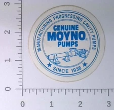 Vintage Genuine Moyno Pumps Springfield Ohio Coal Mining Sticker Decal