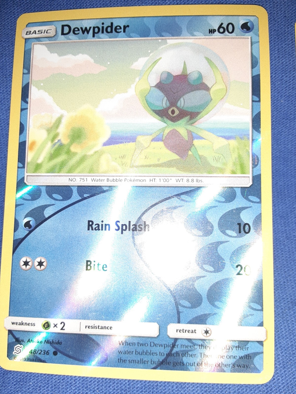 POKEMON REVERSE HOLO DEWPIDER 48/236