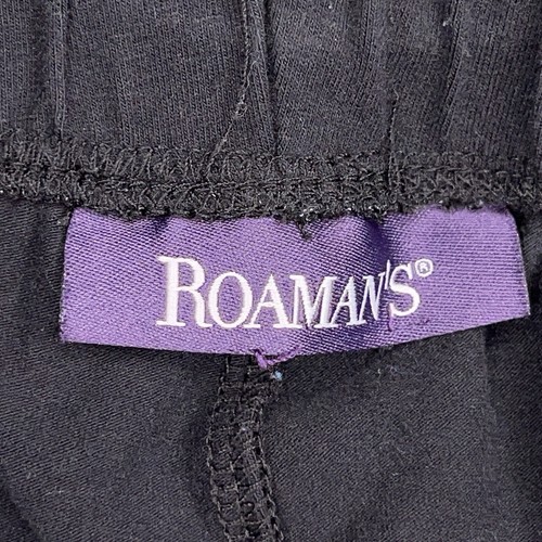 LARGE ROAMANS BLACK JOGGER SWEAT PANT PULL ON STRETCH - Picture 7 of 9