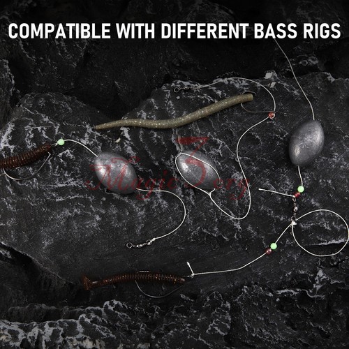 5/10/20 piezas. 1/8 oz-5 oz Huevo Deslizamiento Plomo Sinkers Ovalado Pesca Pesas Casting Bass - Imagen 5 de 10