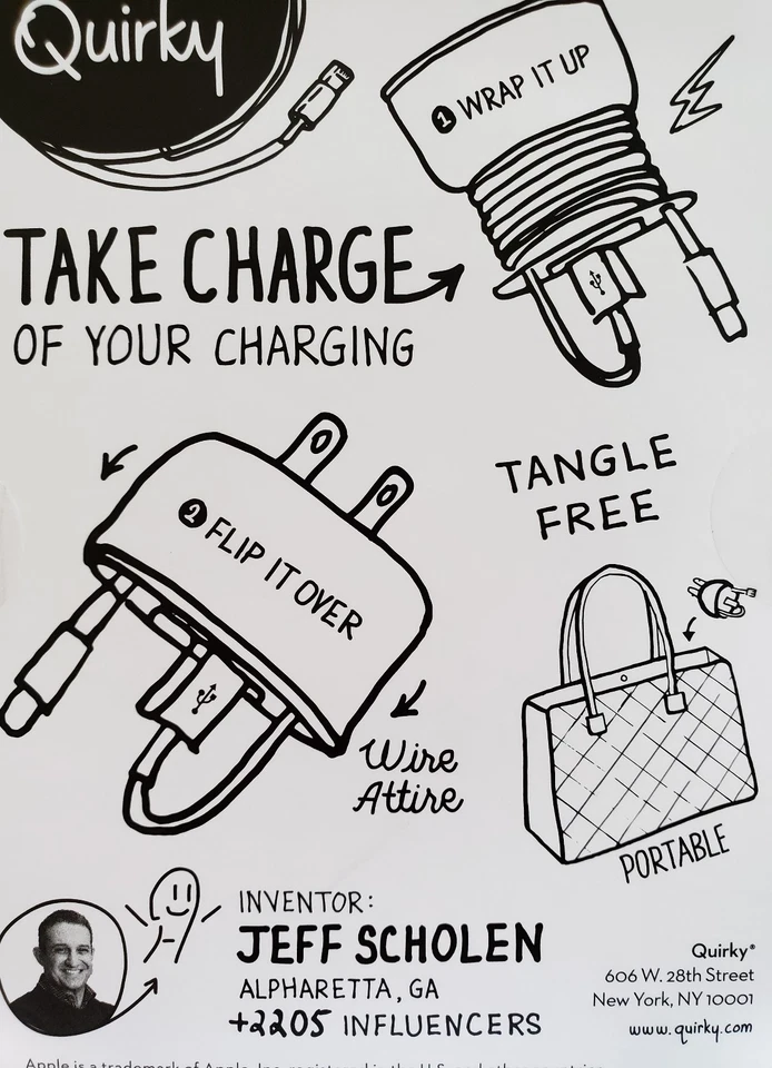 Gray Quirky Powercurl Cord Wrap Mini POP - Image 3 of 3