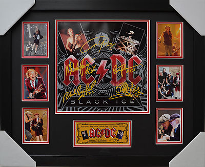 ACDC SIGNED MEMORABILIA FRAMED LIMITED EDITION | eBay Australia