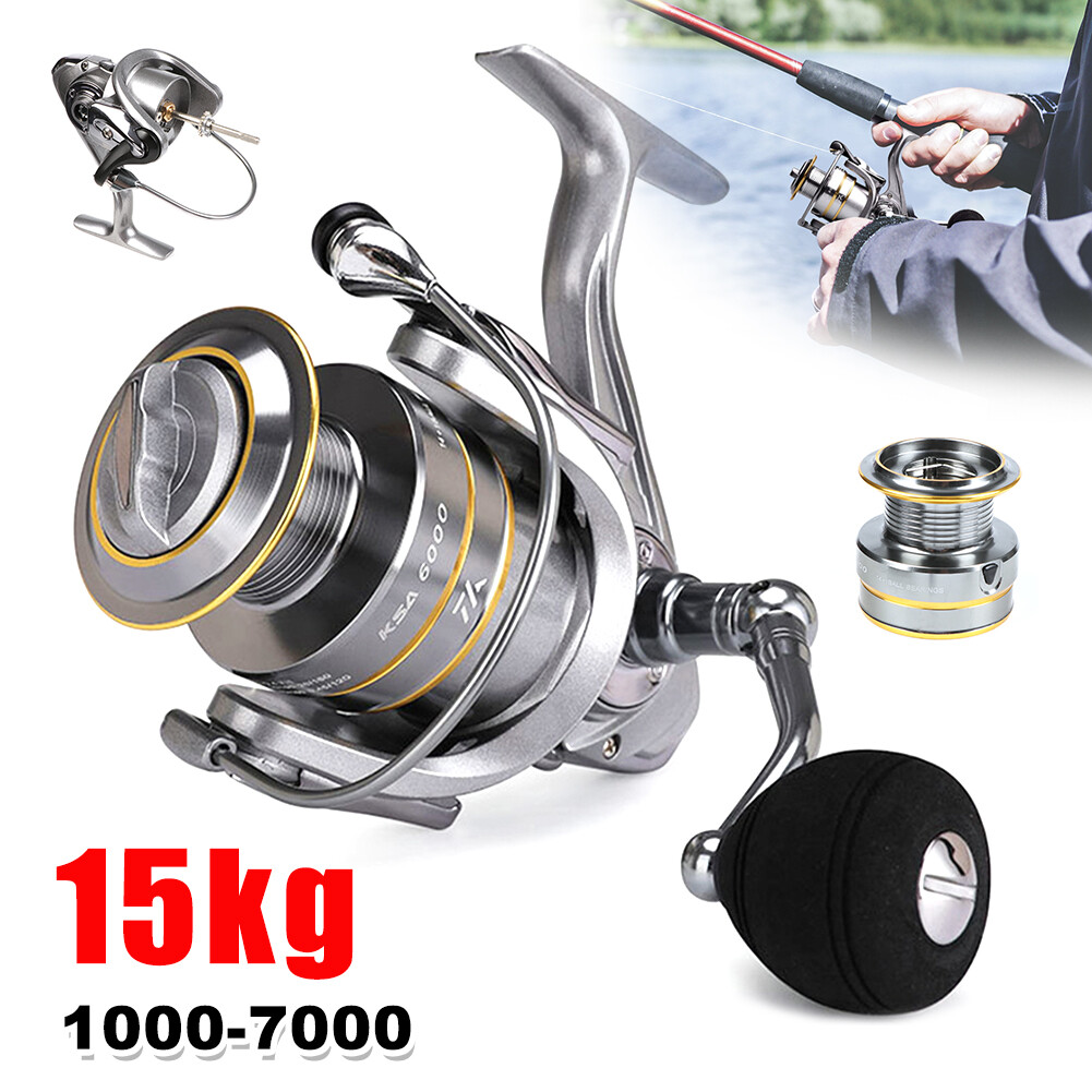 Gear Ratio Spinning Fishing Reel 14+1 BB Double Spool