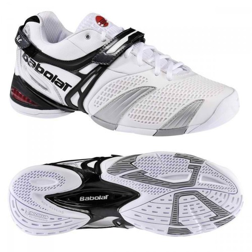 Babolat Propulse para hombre 6 130 $\u003d para mujer 7.5 Calzado para Tenis  Blanco Negro Roddick BPM-6 | eBay