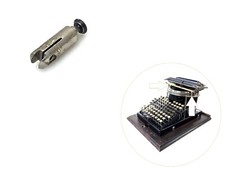 Front Support Post for Yost No.1 Typewriter Antique Original Replacement Part thumbnail