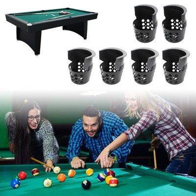 6Pcs Player Billiards Basket Pool Table Drop Pocket Pool Table Accessories