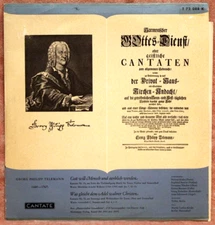 Georg Friedrich Teleman Kantate 72 & 19 Krebs Tenor 642 208 10" vinyl