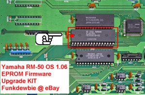 Yamaha RM-50 OS 1.06 EPROM Mise à niveau du micrologiciel KIT / neuf ROM Dernière mise à jour des puces