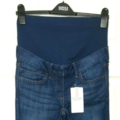M\u0026S Ladies Jeans Blue Maternity Mum 