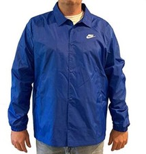 Nike Just Do It Coaches Jacket Blue White CJ4...
