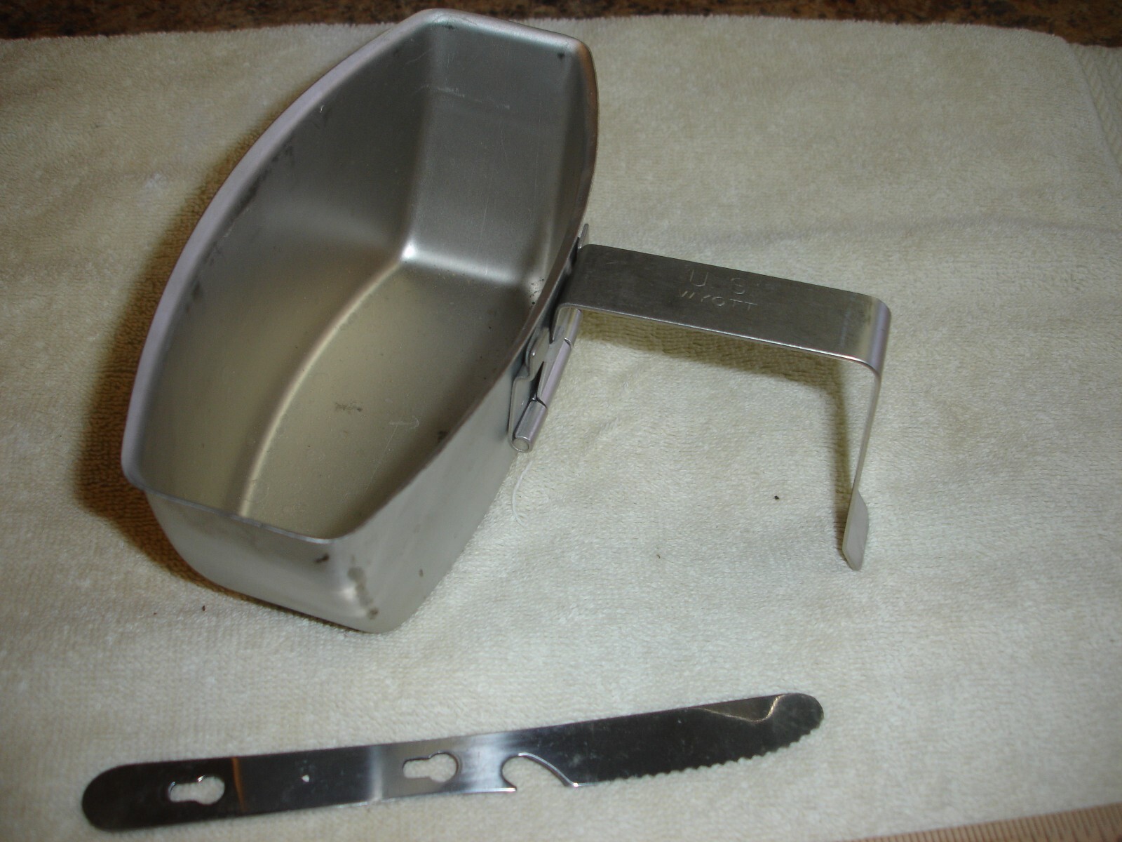 US Army Artic Canteen Cup, U.S. Wyott w/knife eBay