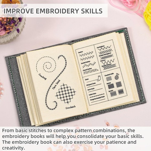 Embroidery Stitches Book Stitch Creative DIY with Embroidery Guide for Beginners - Picture 5 of 15