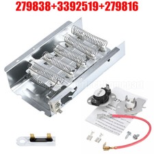 279838  279816 Dryer Heating Element  Thermostat Combo Pack fit for Whirlpool