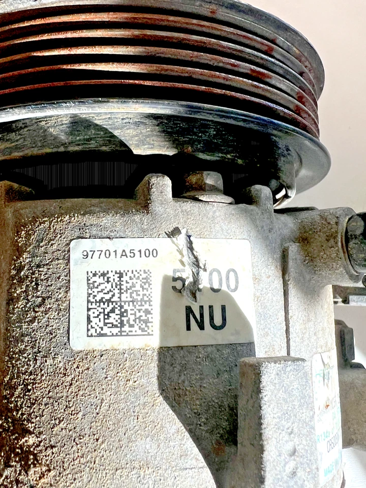 For sale is a genuine AC compressor 97701A5100 For Hyundai Elantra 2014-2019 For - Image 3 of 3
