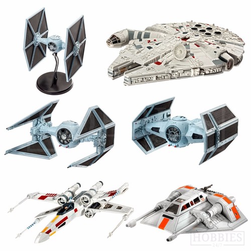 Revell Star Wars Model Kits Aircraft Millennium Falcon XWing Tie