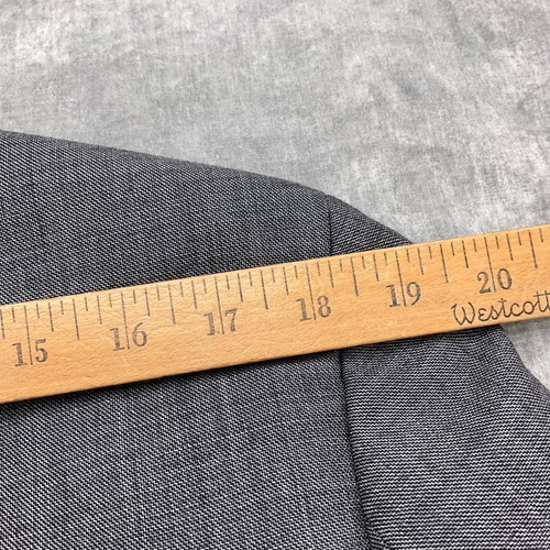 Calvin Klein Suit Men 40R/36W x 29.5L Gray Woven Wool Flat 2pc Classic Career - Imagen 9 de 23