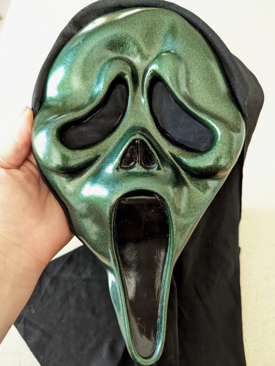 Scream Mask Dark Metallic GREEN Ghost Face Easter Unlimited Scream Mask Dark Metallic GREEN Ghost Face Easter Unlimited