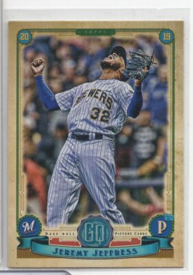 Jeremy Jeffress Brewers 2019 Topps Picture Cards No. 194 of 320 022321ATCD