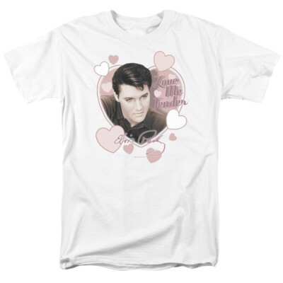 Elvis Presley T-Shirt Love Me Tender White Tee
