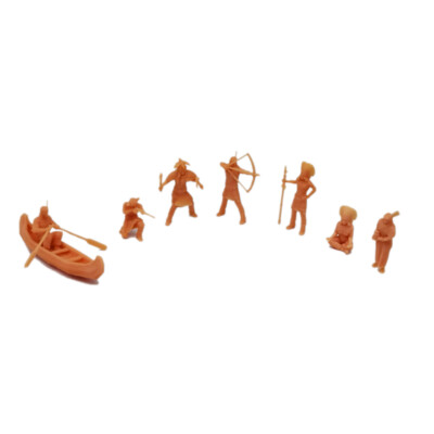 Outland Models Railroad Scenery Native American Indian Tribe Figure Set 1:48