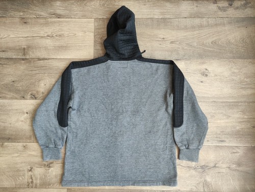 Invicta Gray Black Vintage Hoodie Early 2000 Size 12 Years Fits Loose - Picture 3 of 7