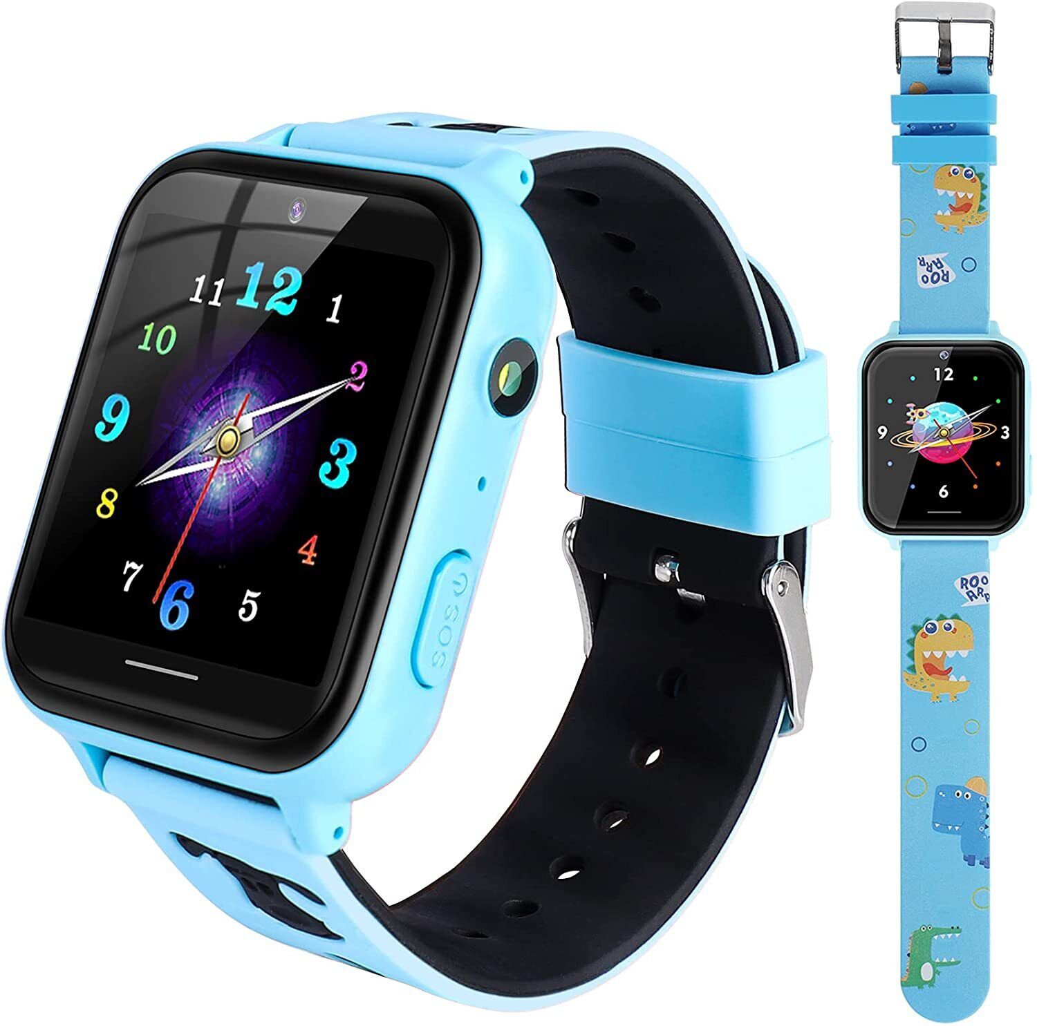 Kids Smart Watch with 10 Games SOS Call Alarm for 4-12 Boys Girls Birthday Gift
