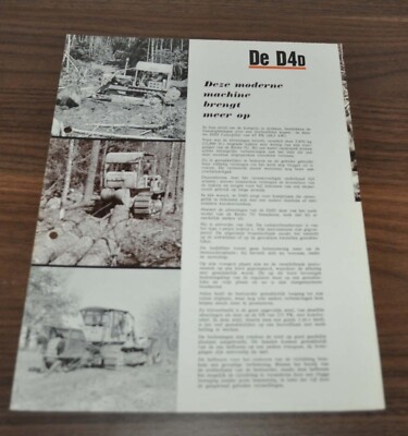 Caterpillar D4D Tractor Specification Technical Cat Brochure Prospekt Belgium