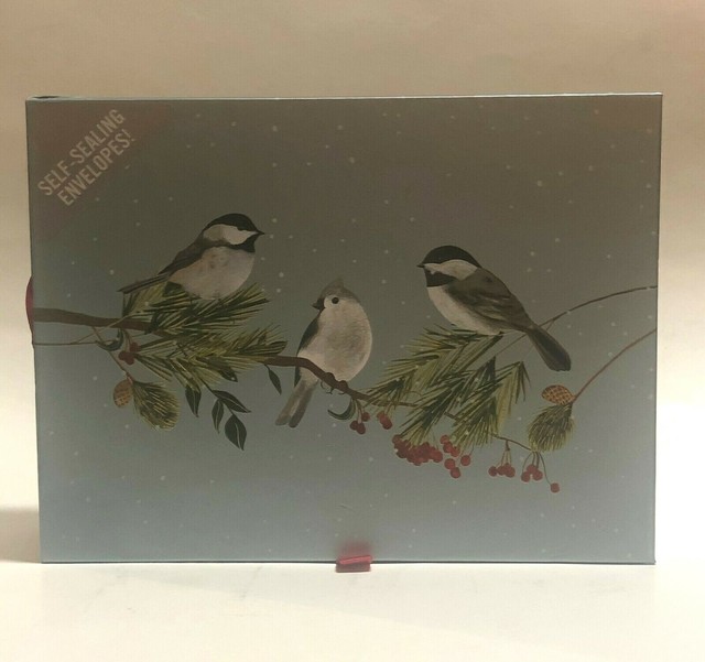 Peter Pauper Press Birds And Boughs Deluxe Holiday Cards For Sale 