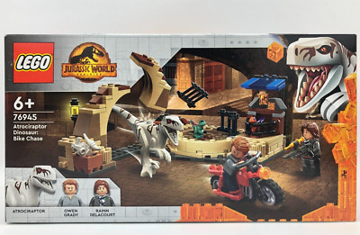 LEGO Jurassic World 76945 Atrociraptor Motorradverfolgungsjagd Dino Set 169 Teil