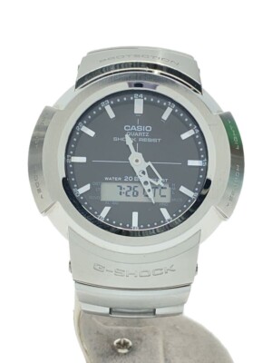CASIO G-SHOCK AWM-500D-1AJF Silver Stainless Steel Solar Digital Analog Watch