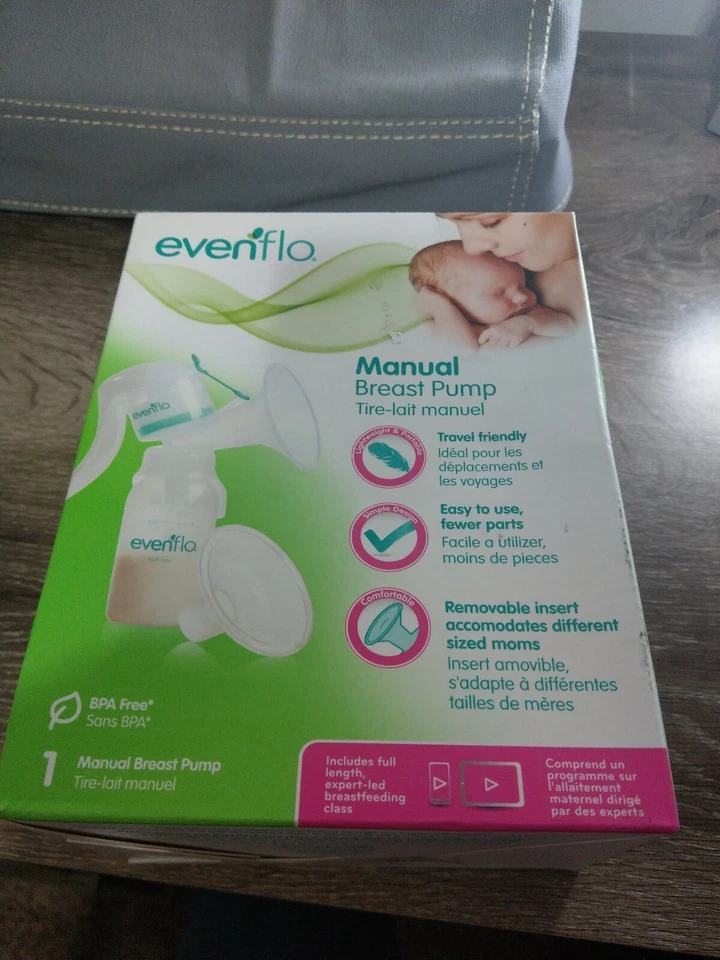 *NEW* EVENFLO MANUAL BREAST PUMP W/ FULL LENGTH BREAST FEEDING PROGRAM INCLUDED - Image 2 of 4