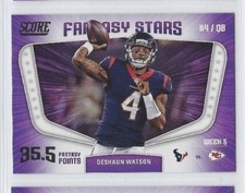 DESHAUN WATSON 2018 Panini Score Football FANTASY STARS Insert #8 Texans