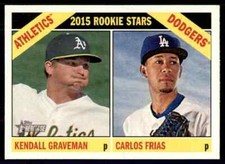 2015 Topps Heritage Kendall Graveman RC / Carlos Frias RC #392 