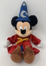 Disney Parks Sorcerer Mickey Mouse Plush Stuffed Animal Toy Fantasia 14  