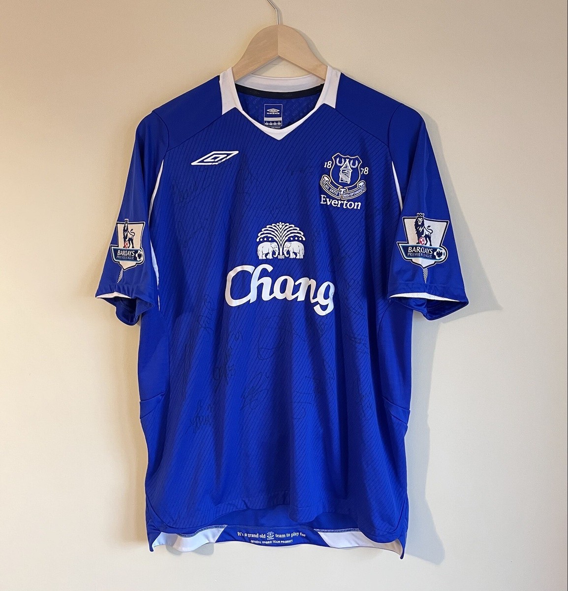 UMBRO　Everton　08-09　ホームユニフォーム　エヴァートンFC　青 UMBRO Everton 08-09 ホームユニフォーム エヴァートンFC 青