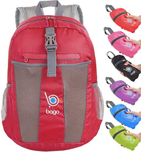Lightweight Small Hiking Backpack for Women and Men - 25L Travel 25-Liter Red