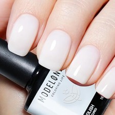 Milky White Gel Nail Polish 15 ML Nude Gel Po...