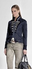 ✨beautiful Elisa Cavaletti Navy Military Style Jacket / Coat (size S)