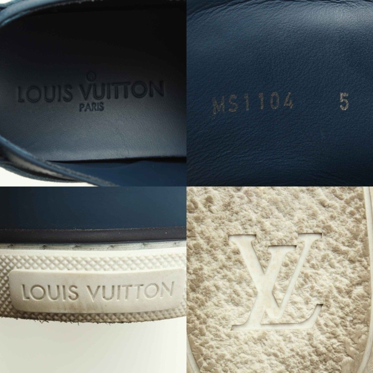 Louis Vuitton Men's Sneaker Zip Up Line Blue Damier Shoes Louis Vuitton Men's Sneaker Zip Up Line Blue Damier Shoes