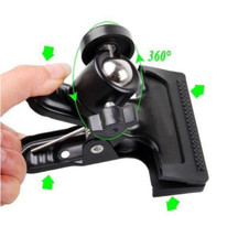 New Metal Clip Clamp Grip Adapter Screw for Camera Tripod Flash Bracket