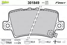 Valeo 301849 brake pad set, disc brake for Honda