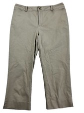 VINTAGE Lauren Ralph Lauren Polo Premium Crop Pants Size 8 Tan Khaki