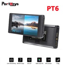 Portkeys PT6 Camera Field Video Monitor 4K HDMI 5.2" Touch Screen Live Streaming