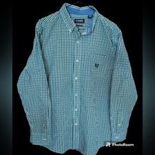 Chaps by Ralph Lauren Easy Care Men's Tattersall Check Long Sleeve Dress Shirt