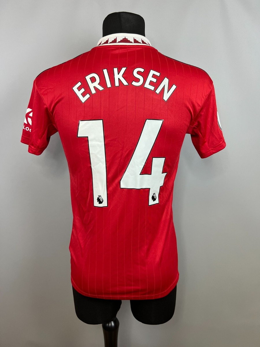MANCHESTER UNITED 2022 2023 ERIKSEN HOME SHIRT SOCCER FOOTBALL