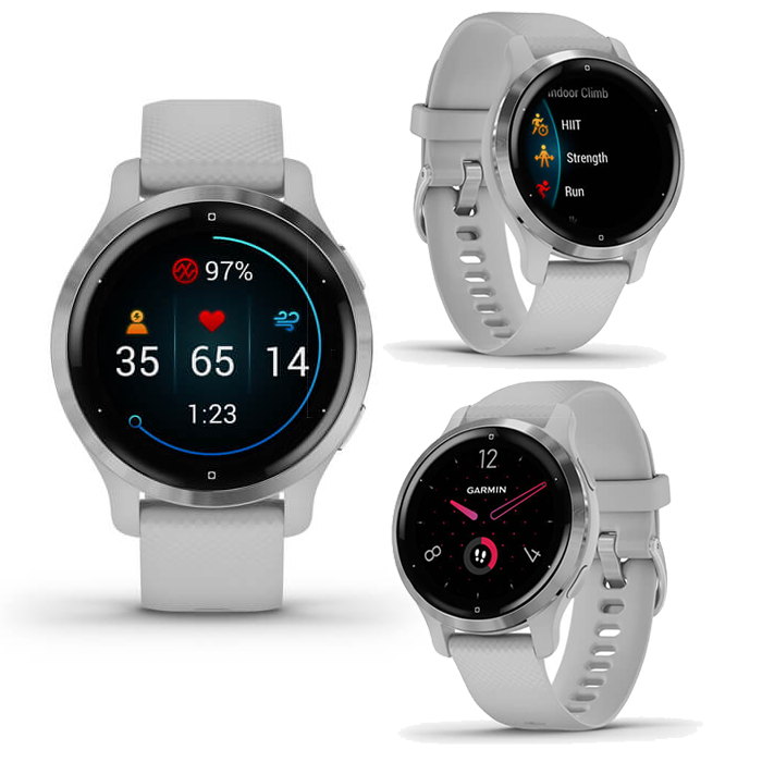 Garmin Venu 2s Women's Silver Mist Gray Running Swimming Smart GPS