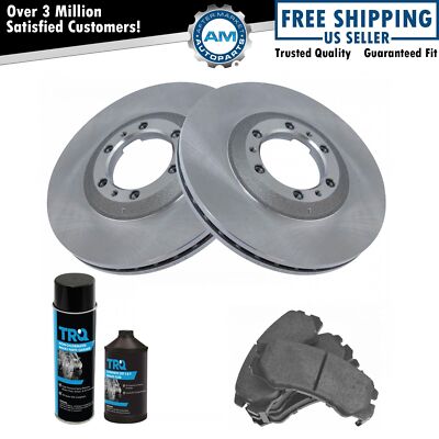Front Semi Metallic Brake Pad & Rotor Kit w/Fluids for Rodeo Passport