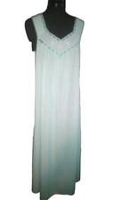 Vintage Vanity Fair Nightgown Sz Small-maxi-36 Bust Embroidery Lace Lovely